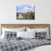 Wolken über Mount Rainier - Landschaftspanorama Leinwanddruck (Insitu (Schlafzimmer))