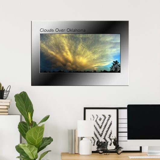 Wolken über Oklahoma Poster (Heimbüro)