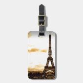 Wolken über Paris Gepäckanhänger (Vorderseite vertikal)