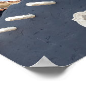 Wolken über Seehafendorf Poster (Ecke)