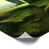 Wolken über Stonehenge Fantasy Digital Art Poster (Ecke)