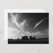 Wolken über Stonehenge Postkarte (Vorne/Hinten)