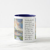 Wolken über Sumpf Gemälde / Künstler Larry Lerew Tasse (Zentrum)