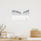 Wolken über Wasser Poster (Küche)