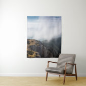 Wolken überrollen Berge Wandteppich (Beispiel)