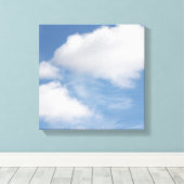 Wolken ummantelte Canvas Leinwanddruck (Insitu (Holzboden))