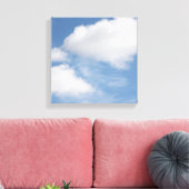 Wolken ummantelte Canvas Leinwanddruck (Insitu (Wohnzimmer))