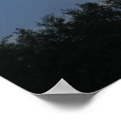 Wolken und Bäume Poster (Ecke)