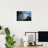 Wolken und Baumposter Poster (Heimbüro)
