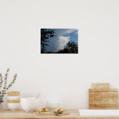 Wolken und Baumposter Poster (Küche)