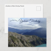 Wolken und Berge im Yukon-Gebiet Kanada Postkarte (Vorne/Hinten)