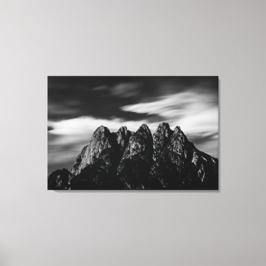 Wolken und Berge Leinwanddruck (Vorderseite)