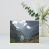 Wolken und Berge Postkarte (Stehend Vorderseite)