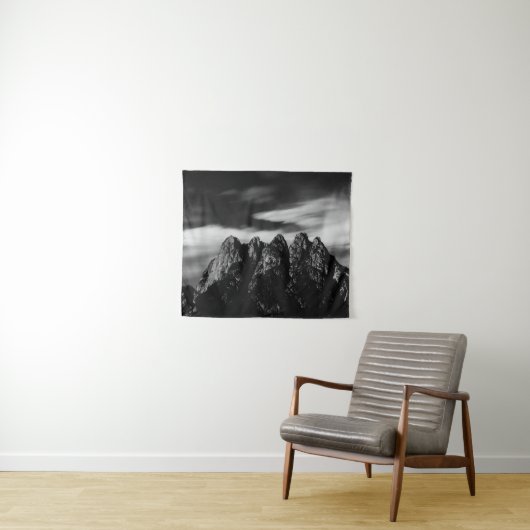 Wolken und Berge Wandteppich (Beispiel (Horizontal))