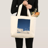Wolken und blauer Himmel Jumbo Stoffbeutel (Vorderseite (Produkt))