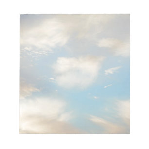 Wolken und blauer Himmel Notizblock