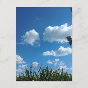 Wolken und blauer Himmel Postkarte
