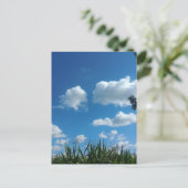 Wolken und blauer Himmel Postkarte (Stehend Vorderseite)