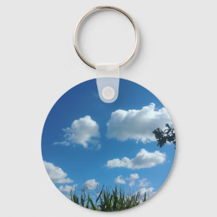 Wolken und blauer Himmel Schlüsselanhänger