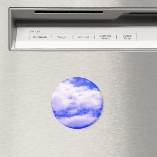 Wolken und "Clear Blue Sky" Magnet (In Situ (Geschirrspüler))