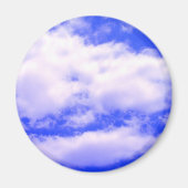 Wolken und "Clear Blue Sky" Magnet (Vorne)