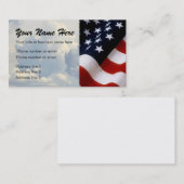 WOLKEN UND FLAGGE VISITENKARTE (Vorne/Hinten)