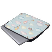 Wolken und Flugzeuge von Natasha Us Laptopschutzhülle (Vorne Knopf)