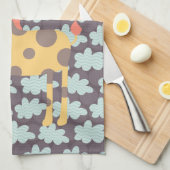 Wolken und Giraffen Geschirrtuch (Viertel Falte)