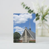 Wolken und Kirche Postkarte (Stehend Vorderseite)