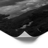 Wolken und Land Poster (Ecke)