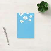 Wolken-und Methan-Molekül-blauer Post-it Klebezettel (Büro)