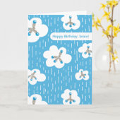 Wolken und Methanmoleküle sind glücklich über den Karte (Gelbe Blume)