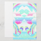 Wolken und Regenbogen II Briefpapier (Vorne/Hinten)