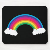 Wolken und Regenbogen Niedlich Mousepad (Vorne)