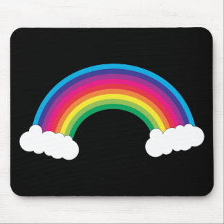 Wolken und Regenbogen Niedlich Mousepad