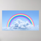 Wolken und Regenbogen Poster (Vorne)