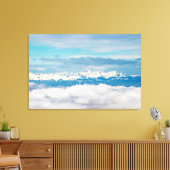 Wolken und Schneeberg Triglav Leinwanddruck (Insitu (Wohnzimmer))
