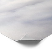 Wolken und Schneeberg Triglav Poster (Ecke)