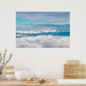 Wolken und Schneeberg Triglav Poster (Küche)