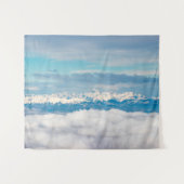 Wolken und Schneeberg Triglav Wandteppich (Vorderseite (Horizontal))