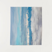 Wolken und Schneeberg Triglav Wandteppich (Vorderseite)