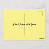 Wolken und Sonne Postkarte (Rückseite)