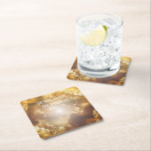 Wolken und Sonne, seien Sie nicht davor, nur glaub Rechteckiger Pappuntersetzer (Vor Ort)