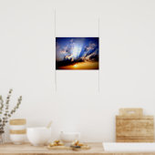Wolken und Sonnenschein Poster (Küche)