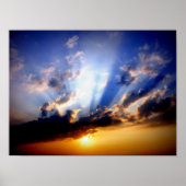 Wolken und Sonnenschein Poster (Vorne)