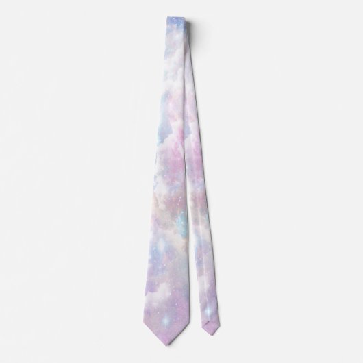 Wolken und Sterne Neck Tie Krawatte (Vorderseite)