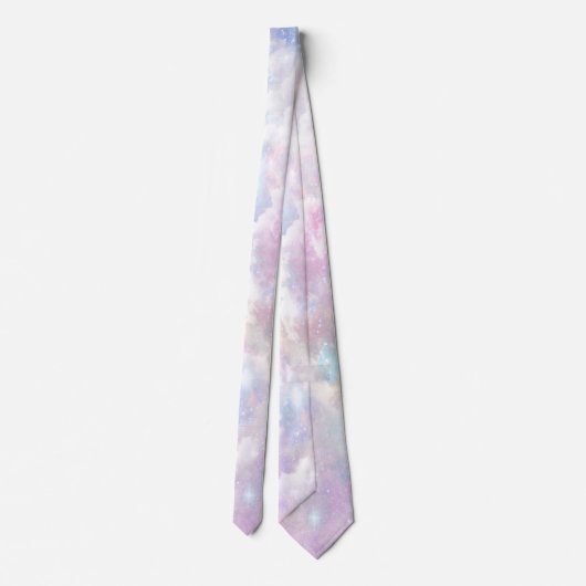 Wolken und Sterne Neck Tie Krawatte (Rückseite)