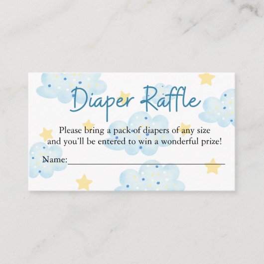 Wolken und Sterne werden immer größer Begleitkarte (Vorderseite)