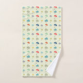 Wolken und Umbrellas Niedlich Moderne Muster Badhandtuch Set (Handtuch)