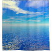 Wolken und Wellen Duschvorhang (Vorderseite)